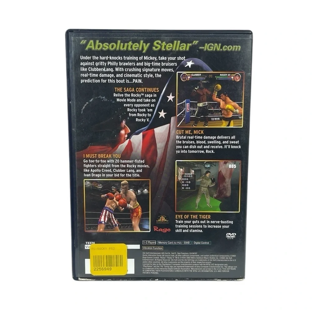 PlayStation 2 Rocky T For Teen Boxing Video Game